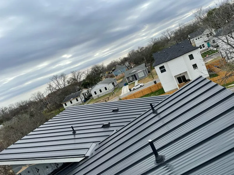 Standing seam metal roof panels with vents for Skylight Repair in Wallkill